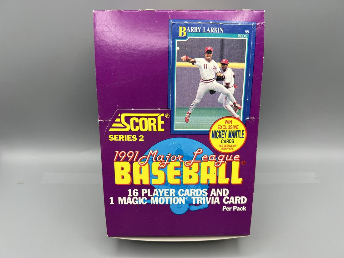 1991 Score Series 2 Baseball Complete Unopened Wax Box (1 of 2)