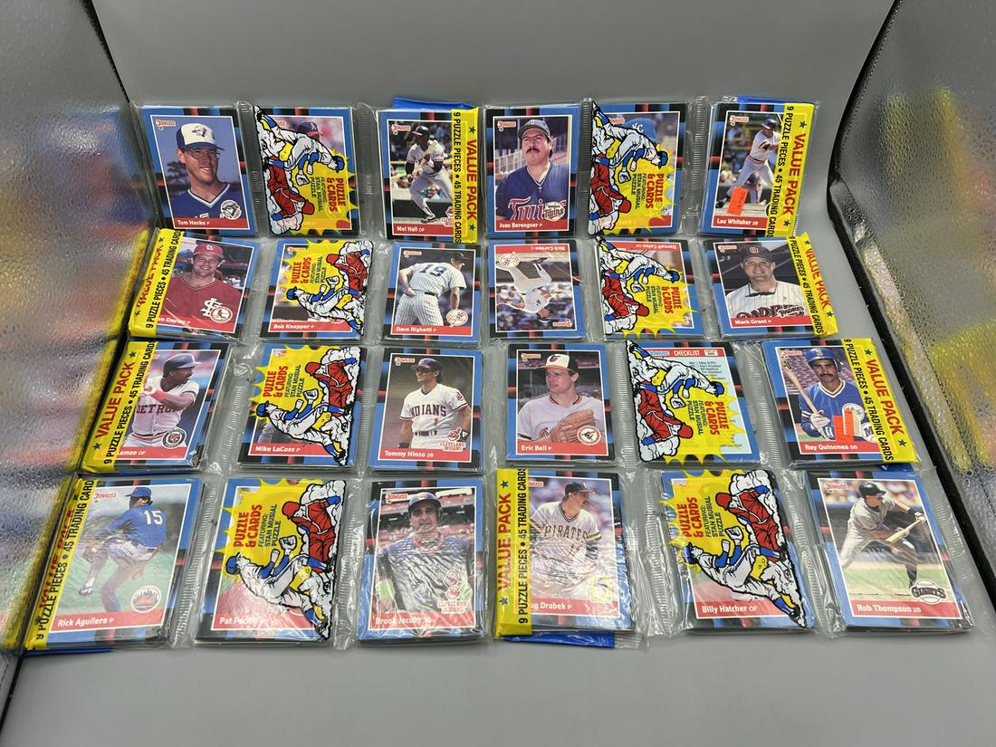 Lot of (8) 1988 Donruss Baseball Unopened Rack Packs (1 of 1)