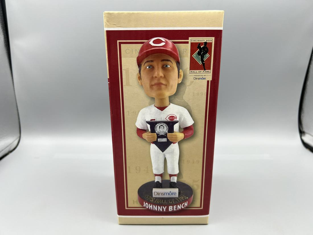 2018 Cincinnati Reds Hall of Fame Johnny Bench SGA Bobblehead (1 of 4)