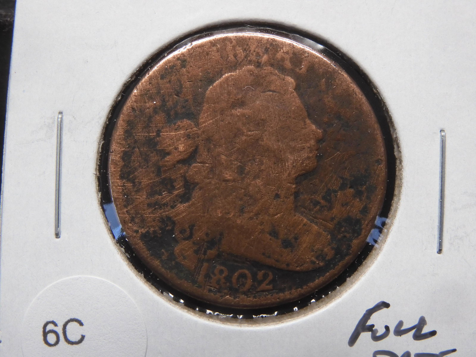 1802 Large Cent.  Full Date Filler. (1 of 3)