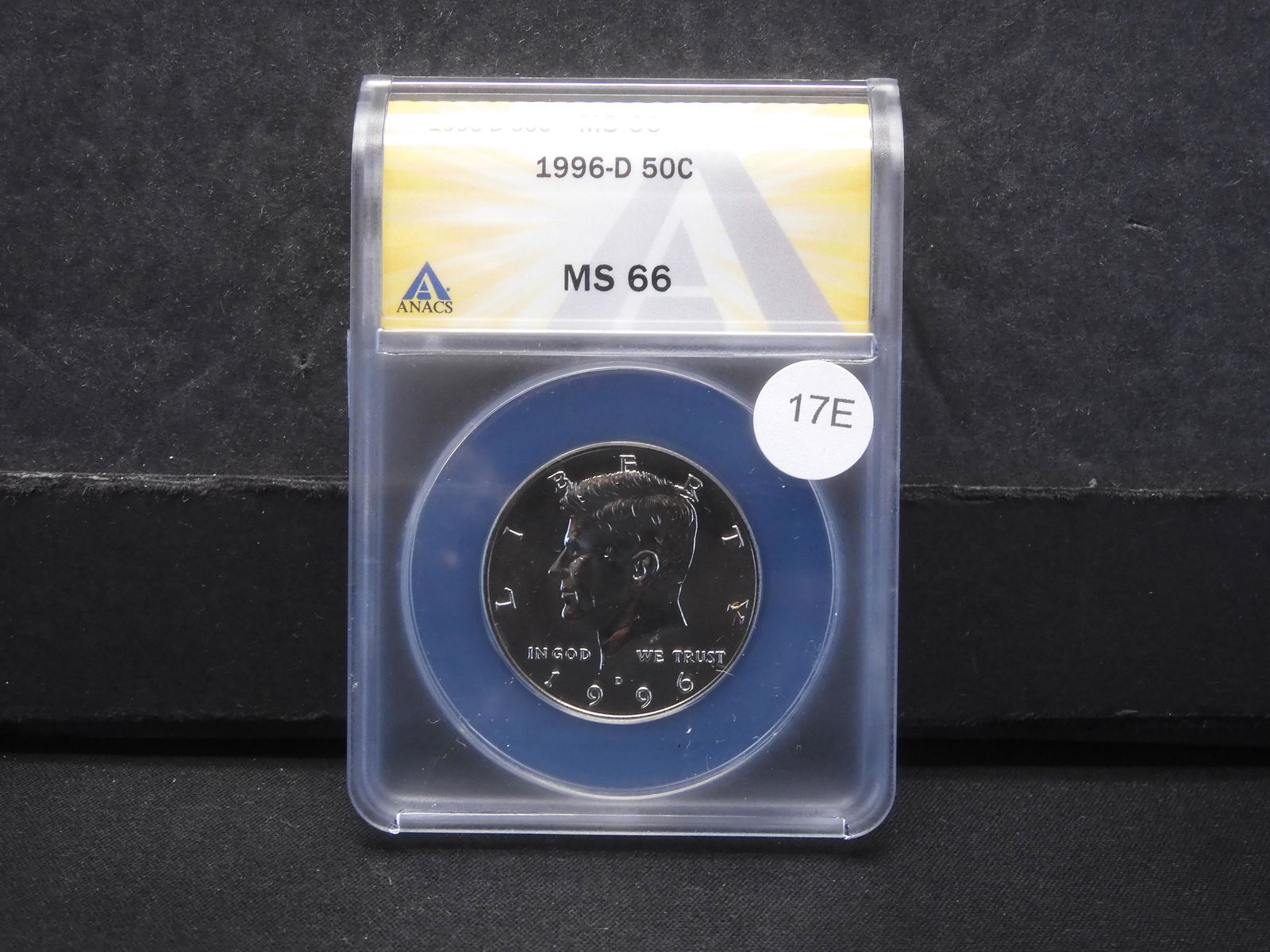 1996-D Kennedy Half Dollar  ANACS MS 66. (1 of 3)