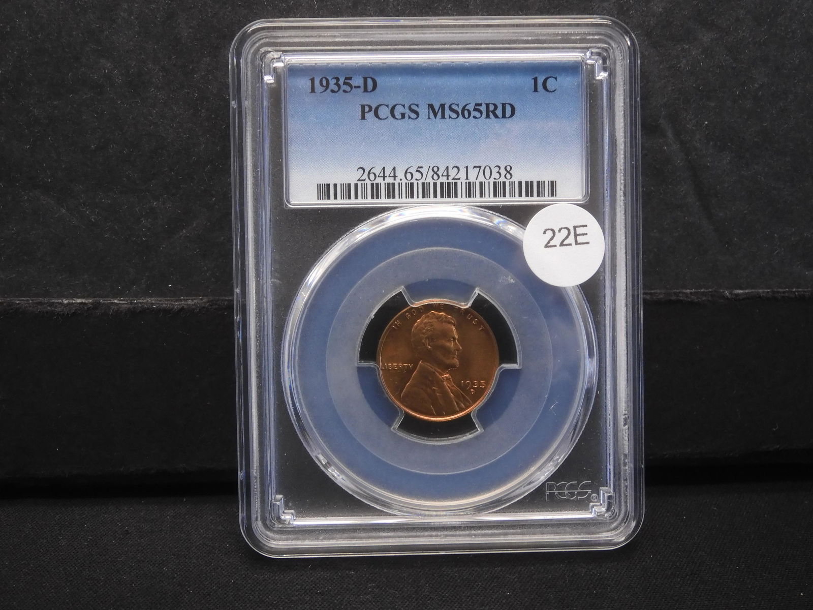 1935-D Lincoln Cent.  PCGS MS65RD. (1 of 3)