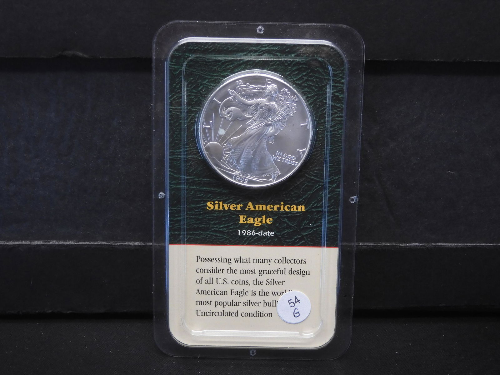 1999 American Silver Eagle $1. One Troy Ounce .999 Fine Silver Littleton Coin Co. (1 of 5)