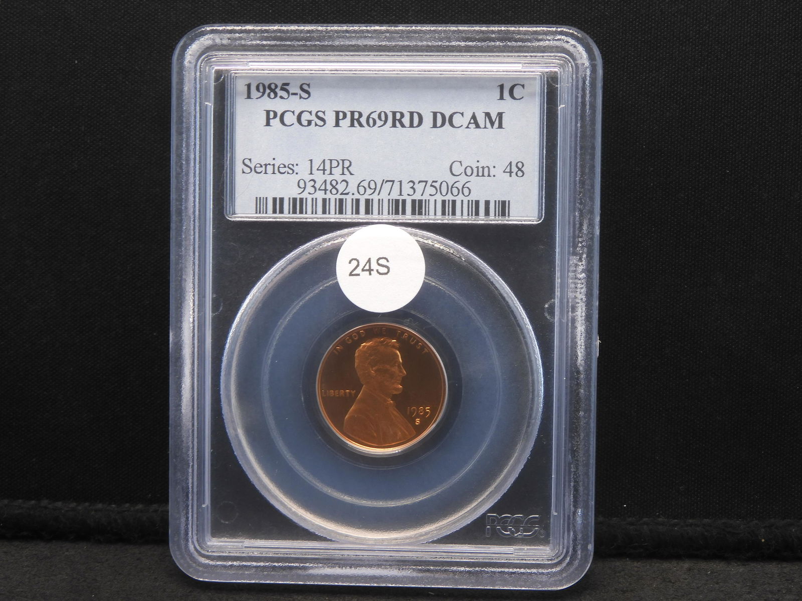 1985-S Lincoln Cent PCGS PR69 RD DCAM (1 of 4)