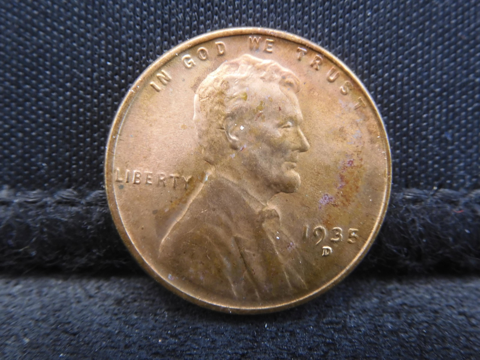 1935-D Lincoln Cent. Red Brown BU.: 1935-D Lincoln Cent. Red Brown BU.