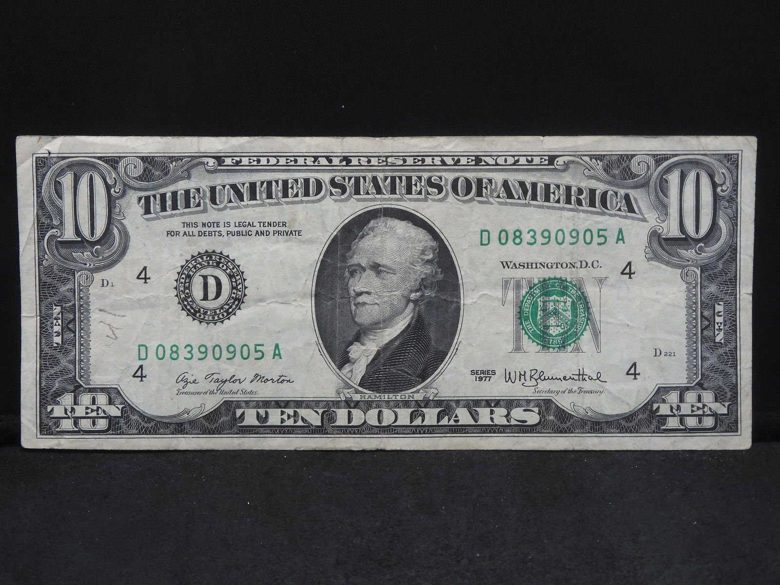 1977 Ten Dollar FRN (1 of 4)