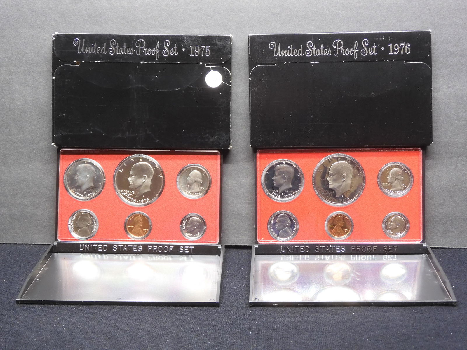 1975-S 1976-S United States 6-Coin Proof Sets With Original Gov't Packaging & COA's.  12 Coins. (1 of 5)