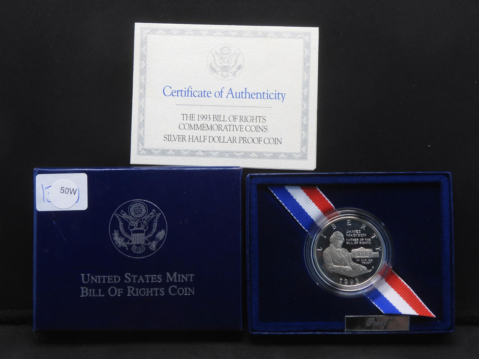 1993-S Bill of Rights Commemorative Silver Half Dollar: 1993-S Bill of Rights Commemorative Silver Half Dollar