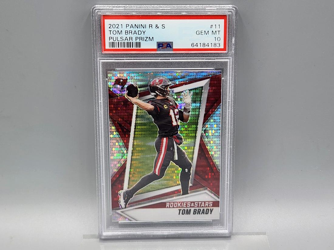 2021 Panini Rookies and Stars Tom Brady #11 Pulsar Prizm PSA 10 GEM Mint (1 of 2)