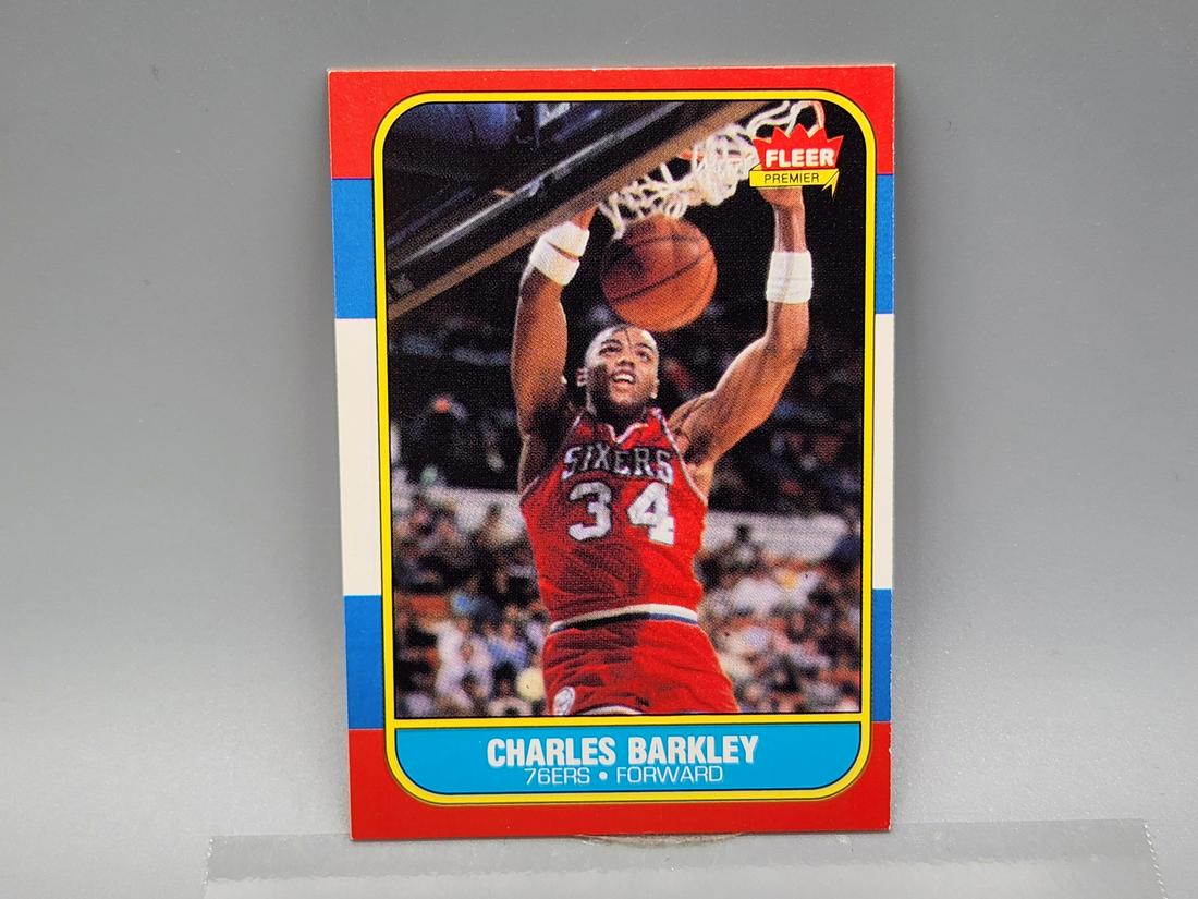 1986 Fleer Charles Barkley #7 Rookie HOF (1 of 2)