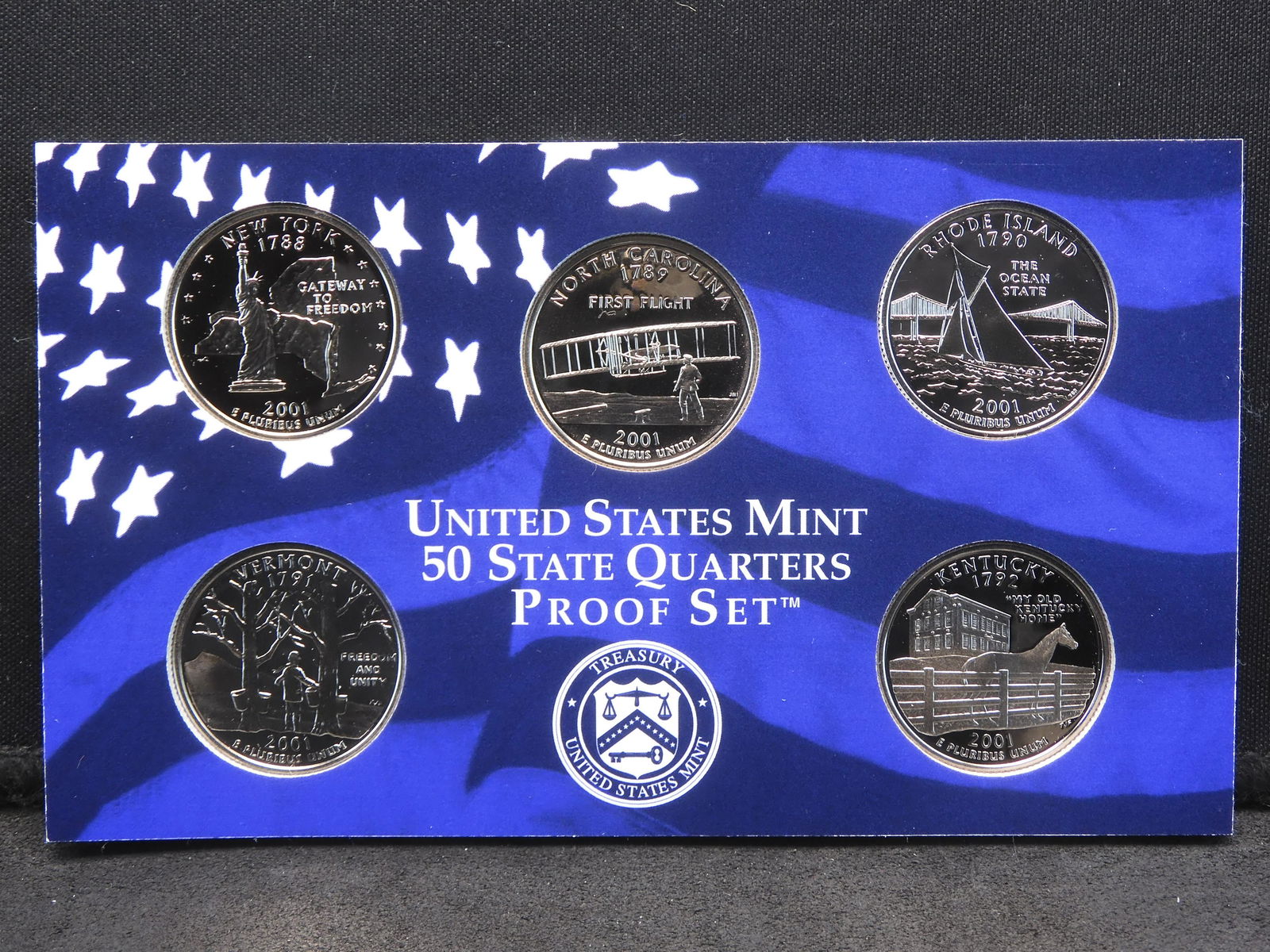 2001-S Proof Quarter Set - 5 Coins (1 of 4)