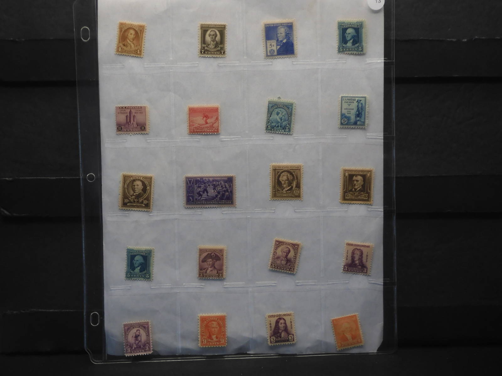 Sheet Of Rare U.s. Postage Stamps Auction