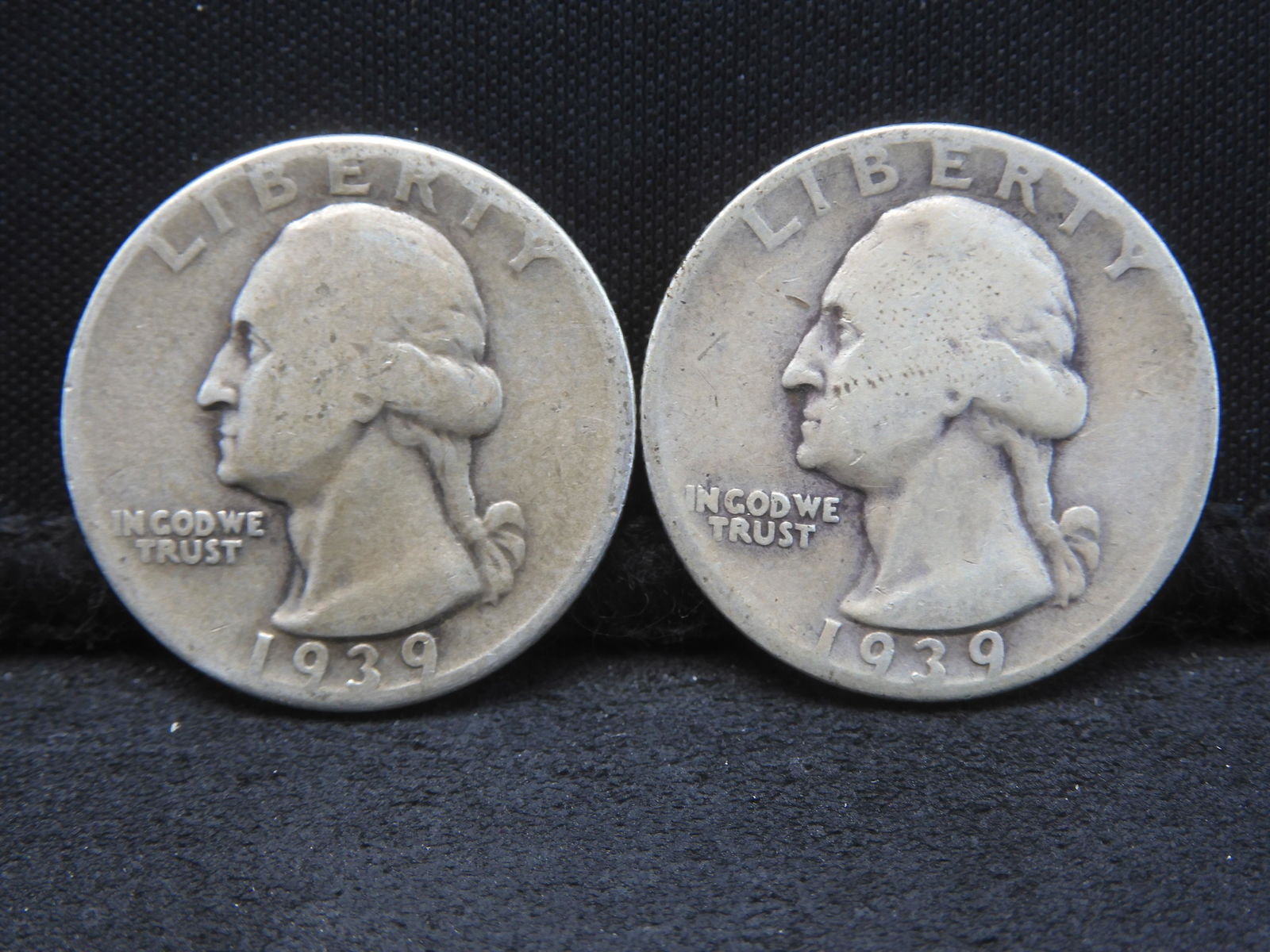 (2) 1939 Washington Quarters (1 of 2)