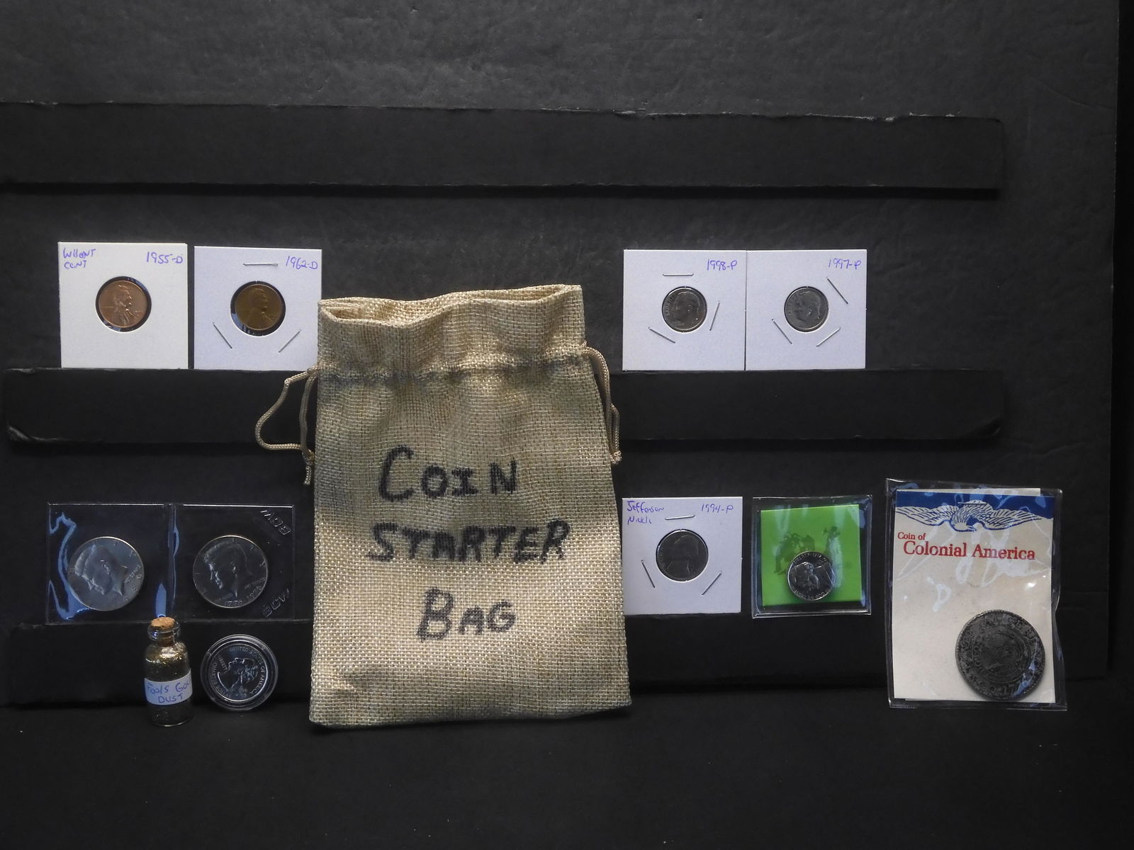 Coin Starter Bag - Burlap Bag with Starter Coins for Collecting (1 of 8)