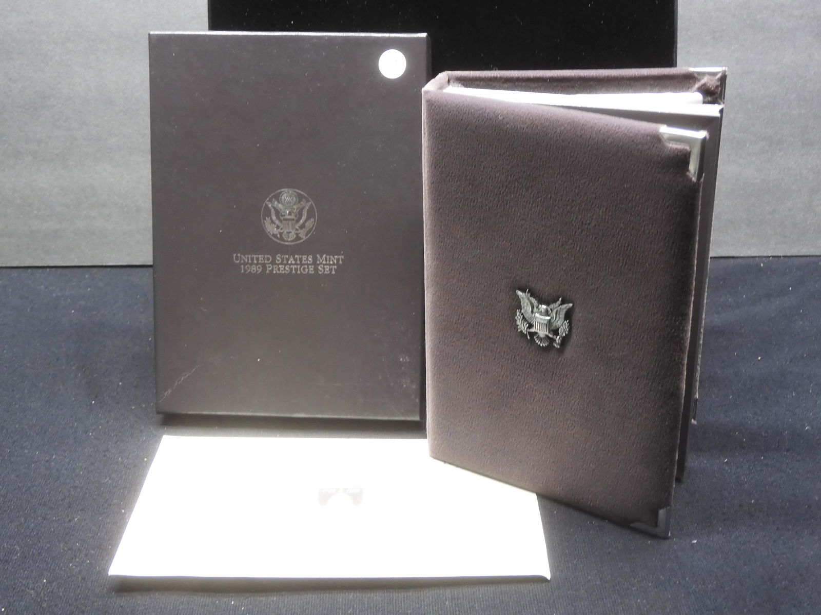 1989-S Prestige Proof Set.  Contains regular coinage plus the Congress Commem silver $1 and clad (1 of 4)