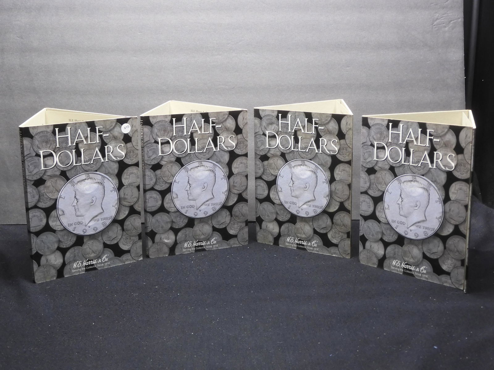 Four Empty  H.E. Harris Half Dollar Coin Folders No Coins (1 of 9)