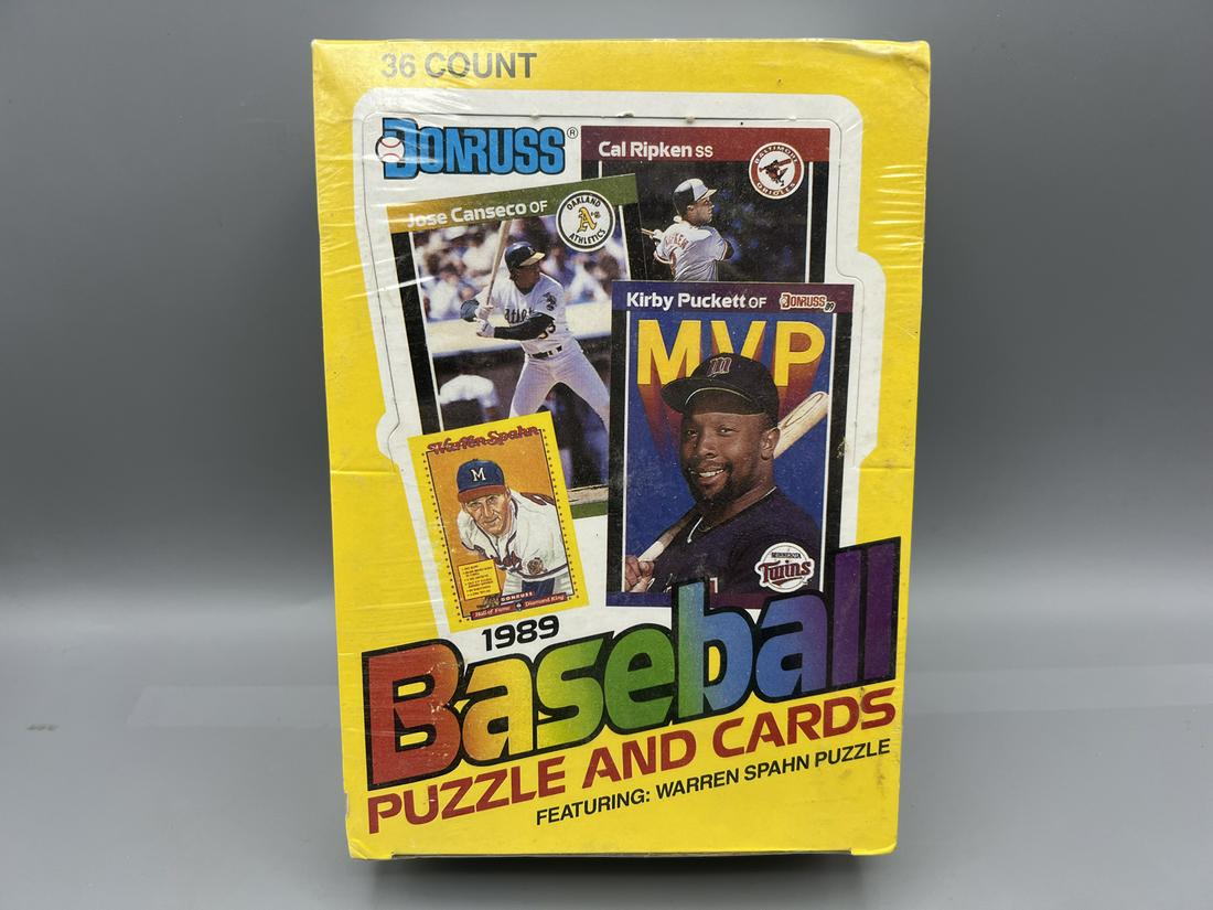 1989 Donruss Baseball Unopened Wax Box - Possible Rookies of Ken Griffey Jr, Randy Johnson, John (1 of 2)