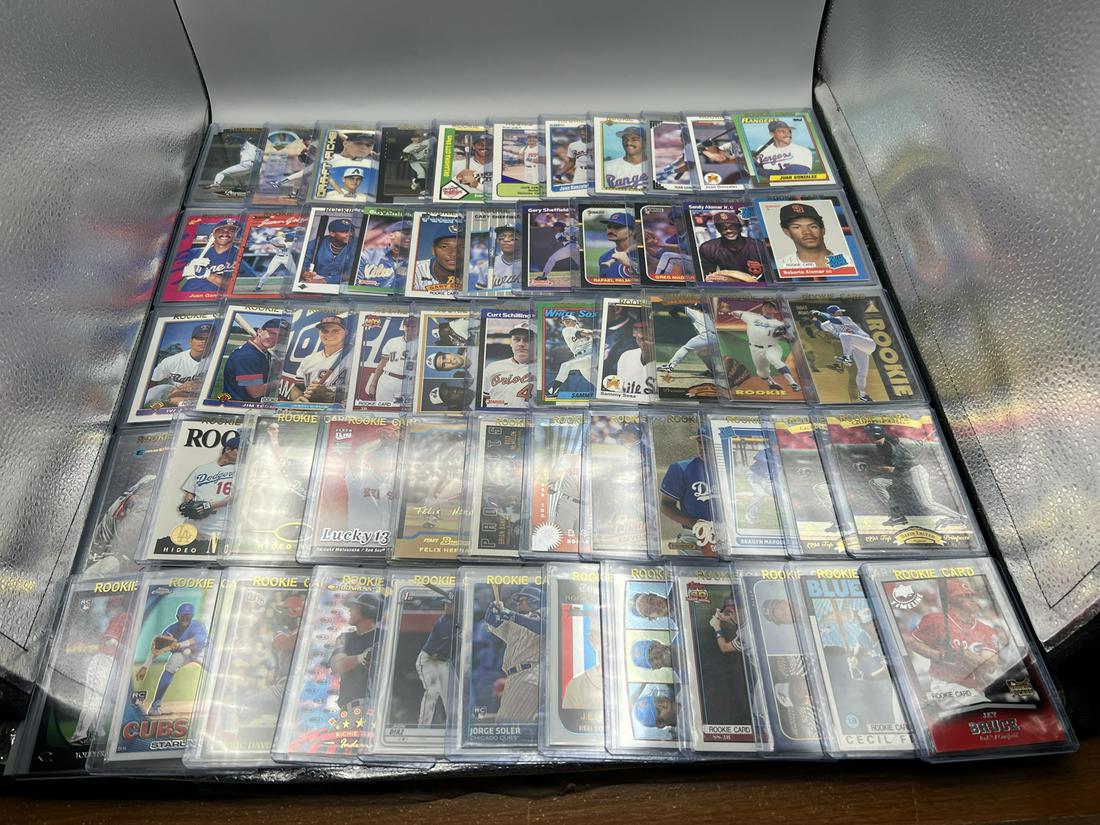 Lot of Assorted Baseball Rookie Cards - Hideo Nomo, Juan Gonzalez, Roberto Alomar, Sammy Sosa, Ivan (1 of 7)