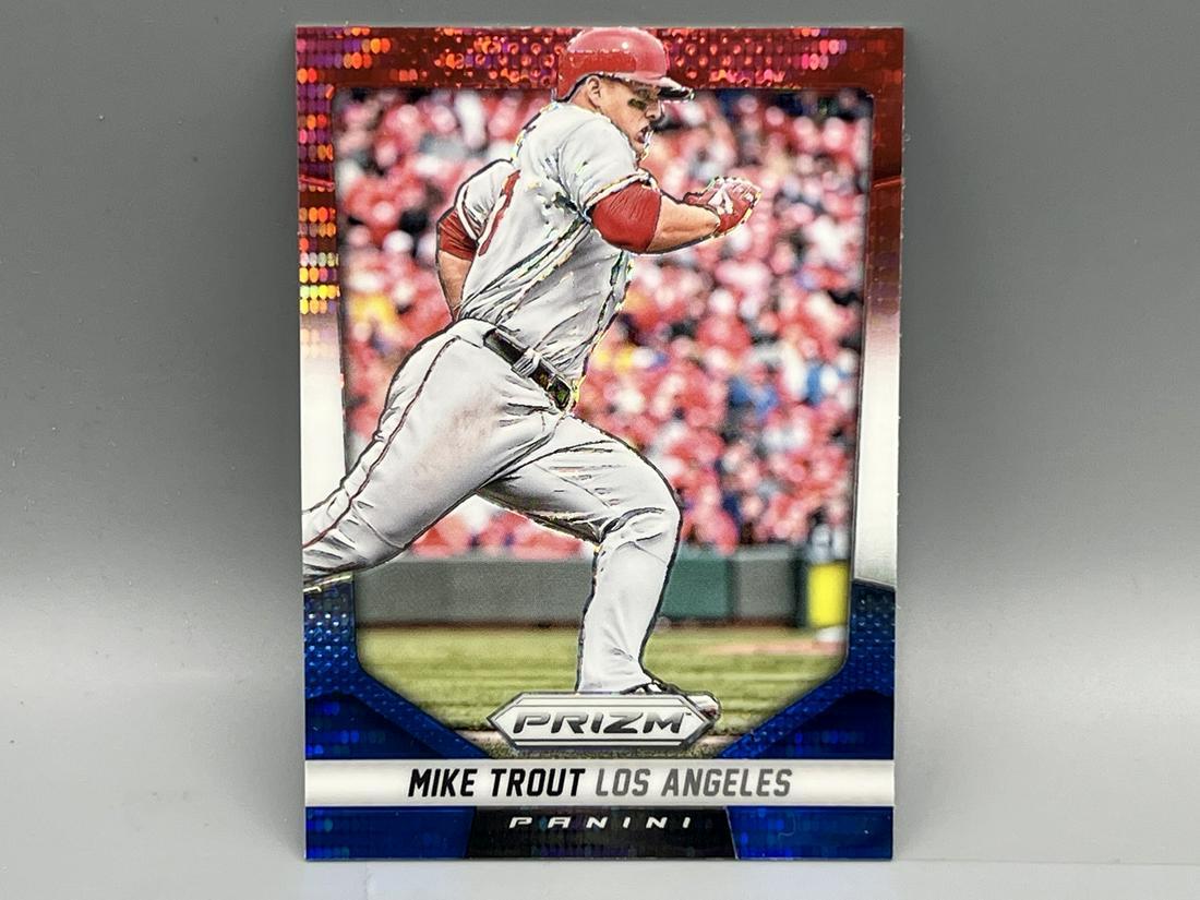 2014 Prizm Mike Trout Red, White and Blue Refractor #3 (1 of 2)