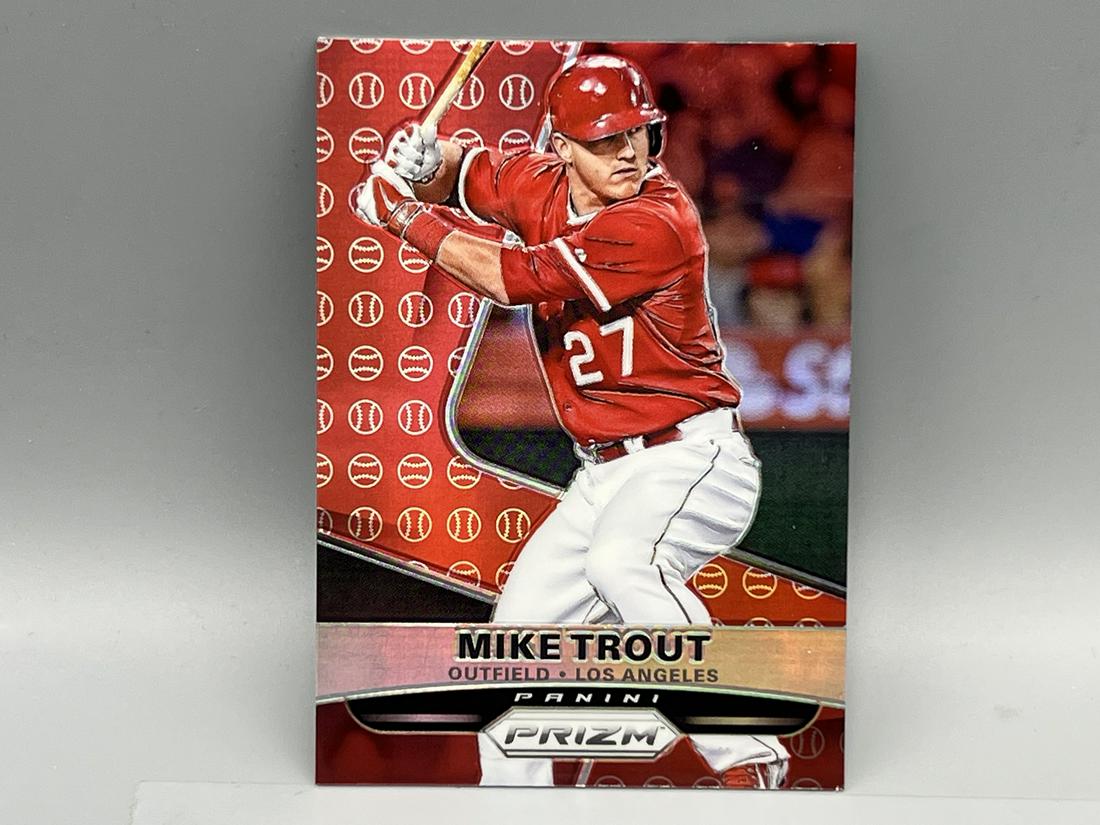 2015 Prizm Mike Trout Red Baseball Refractor #120 (1 of 2)