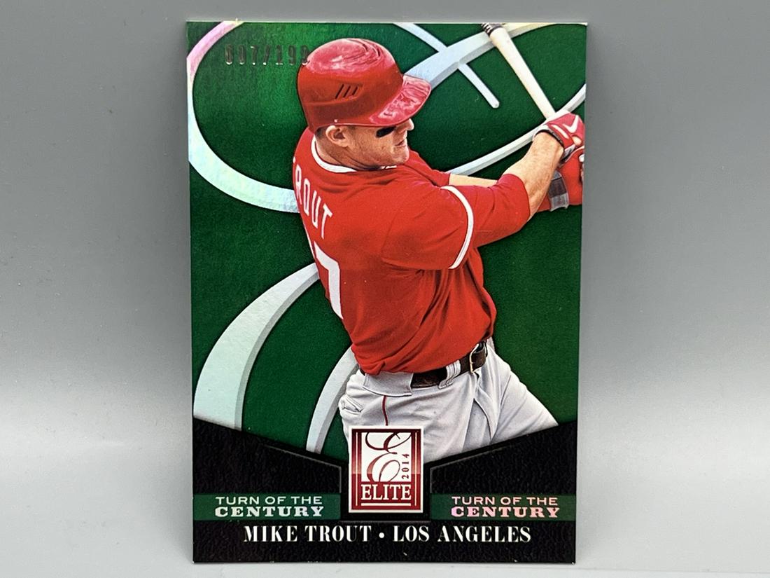 2014 Donruss Elite Mike Trout Turn of the Century Insert #007/199: 2014 Donruss Elite Mike Trout Turn of the Century Insert #007/199