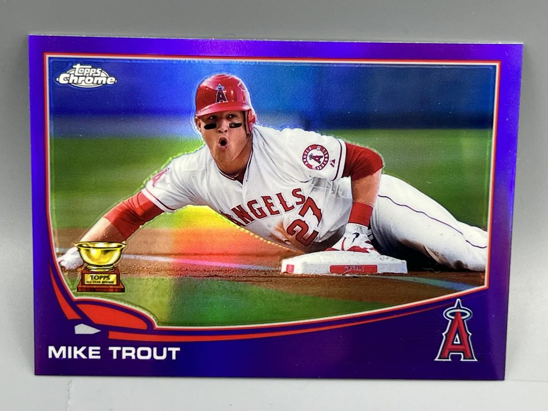 2013 Topps Chrome Mike Trout Purple Refractor #1 - Rookie Cup Card (1 of 2)