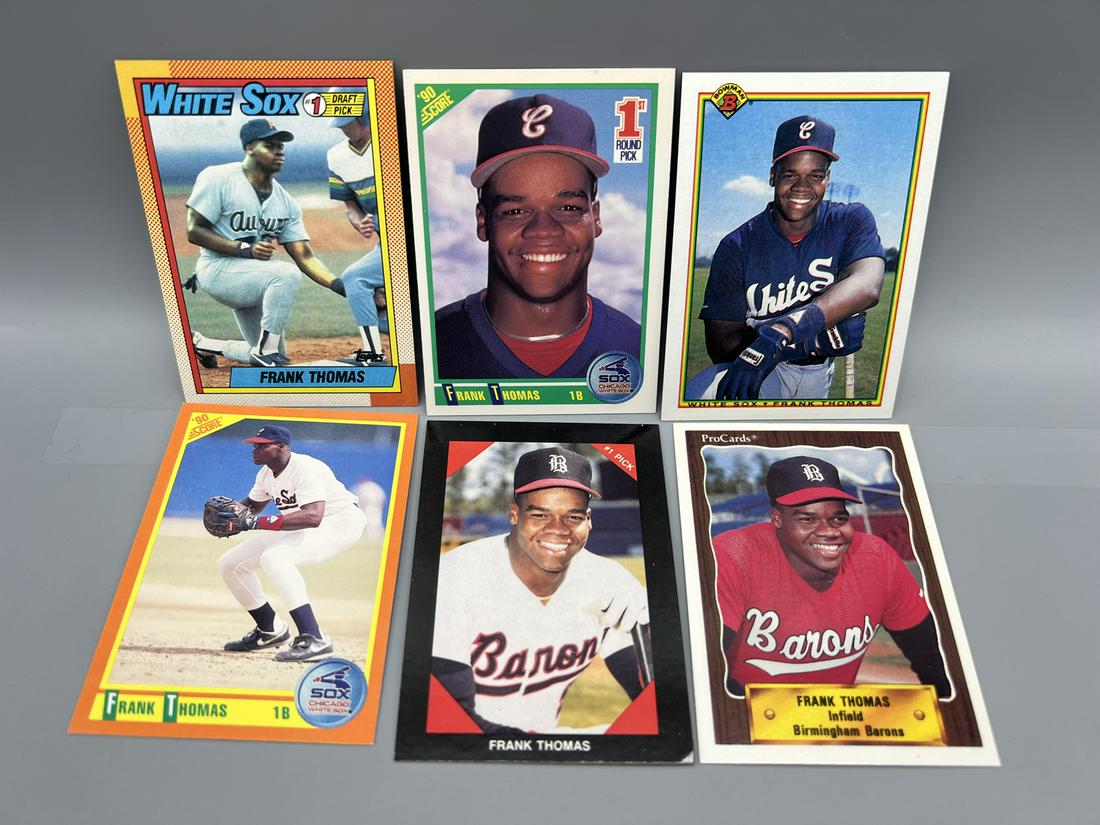 1990 Frank Thomas Rookie Lot of 6 (1 of 2)
