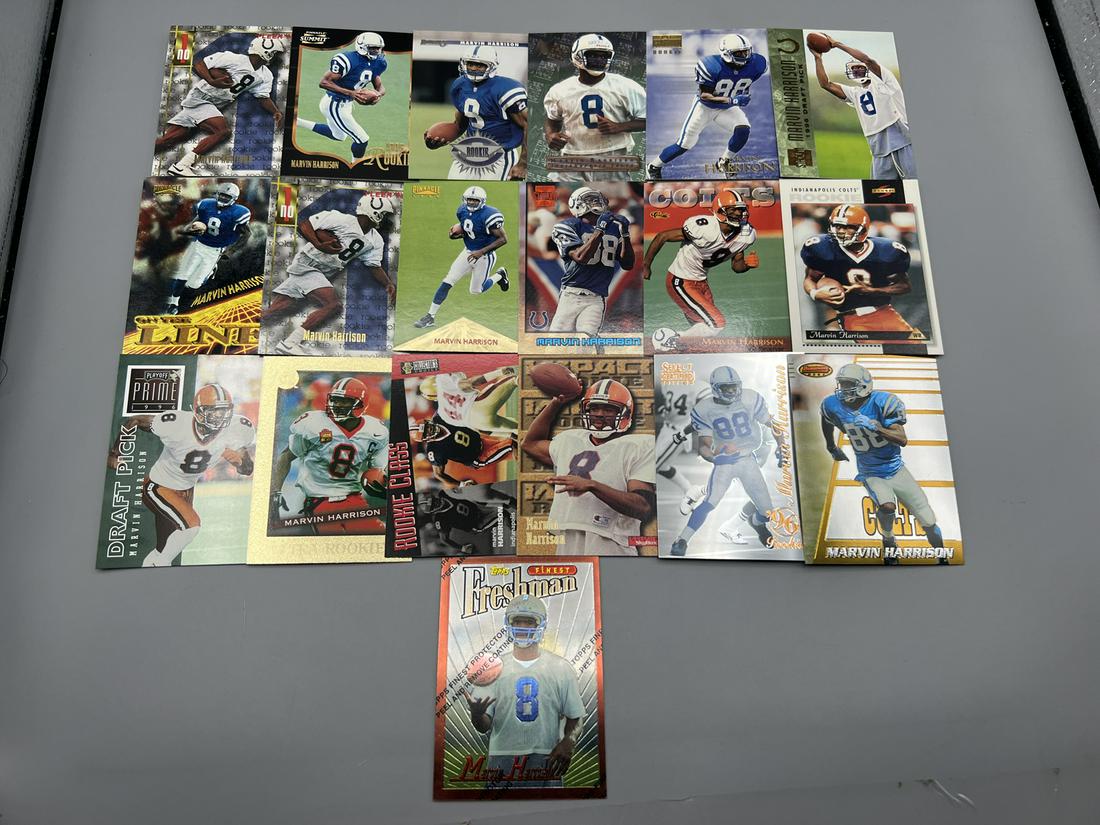 1996 Marvin Harrison Rookie Lot of 19 (1 of 6)