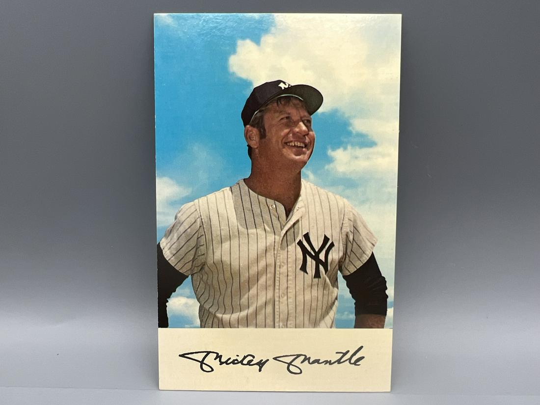 1971 Dexter Press Mickey Mantle New York Yankees Postcard (1 of 2)