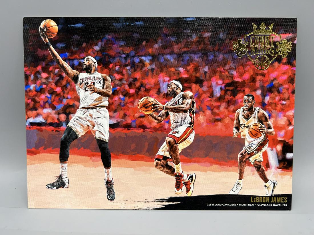 2015-16 Panini Court Kings LeBron James Oversized Box Topper Card #2: 2015-16 Panini Court Kings LeBron James Oversized Box Topper Card #2