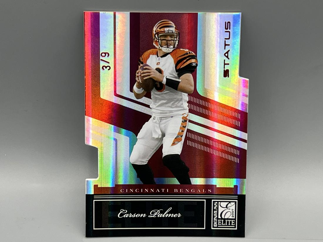 2007 Donruss Elite Carson Palmer Red Status Die Cut #3/9 (1 of 2)