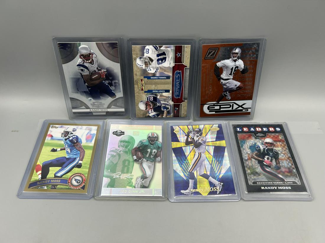 Lot of (7) Randy Moss Numbered & Insert Cards (1 of 2)