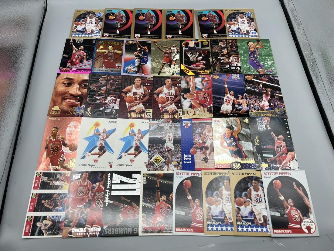 Lot of (35) Scottie Pippen Basketball Cards W/ Inserts (1 of 5)