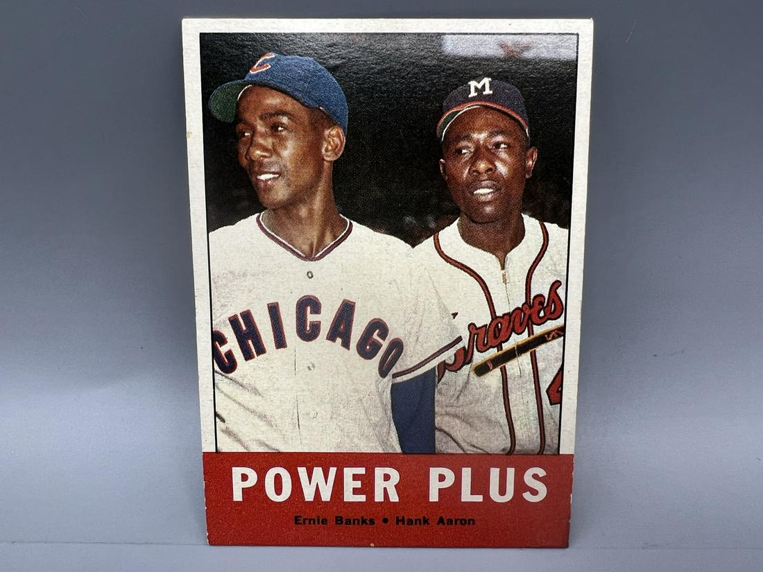 1963 Topps Power Plus Ernie Banks & Hank Aaron #242 (1 of 2)