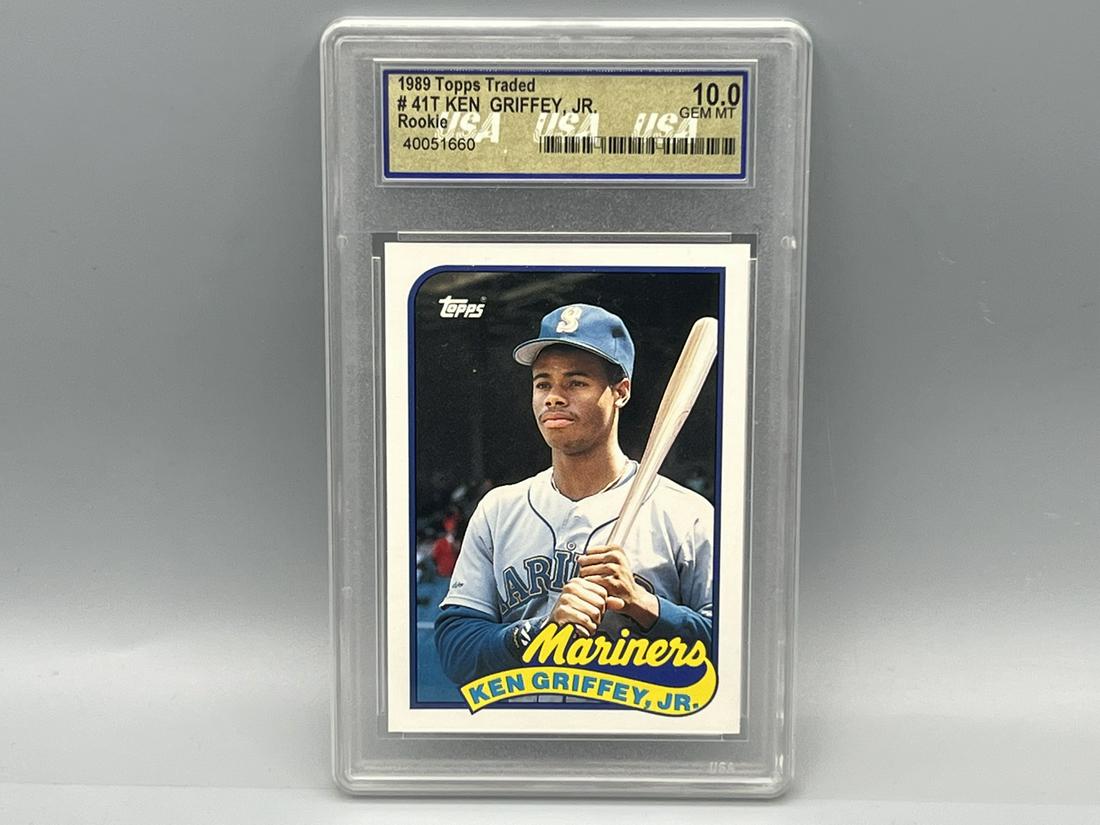 1989 Topps Traded Ken Griffey Jr. RC #41T USA Grading Gem Mint 10 (1 of 2)