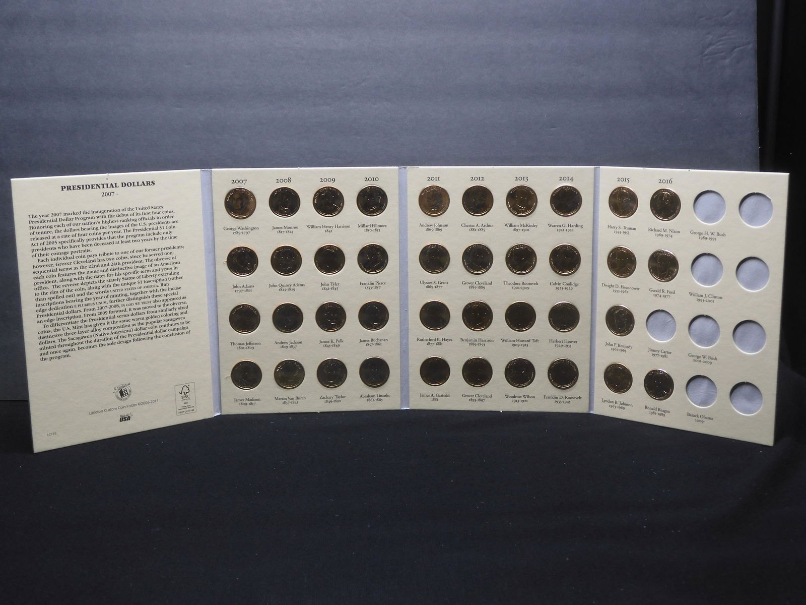 Presidential Dollar Set - 2007-2016 - Beautiful Set! (1 of 9)