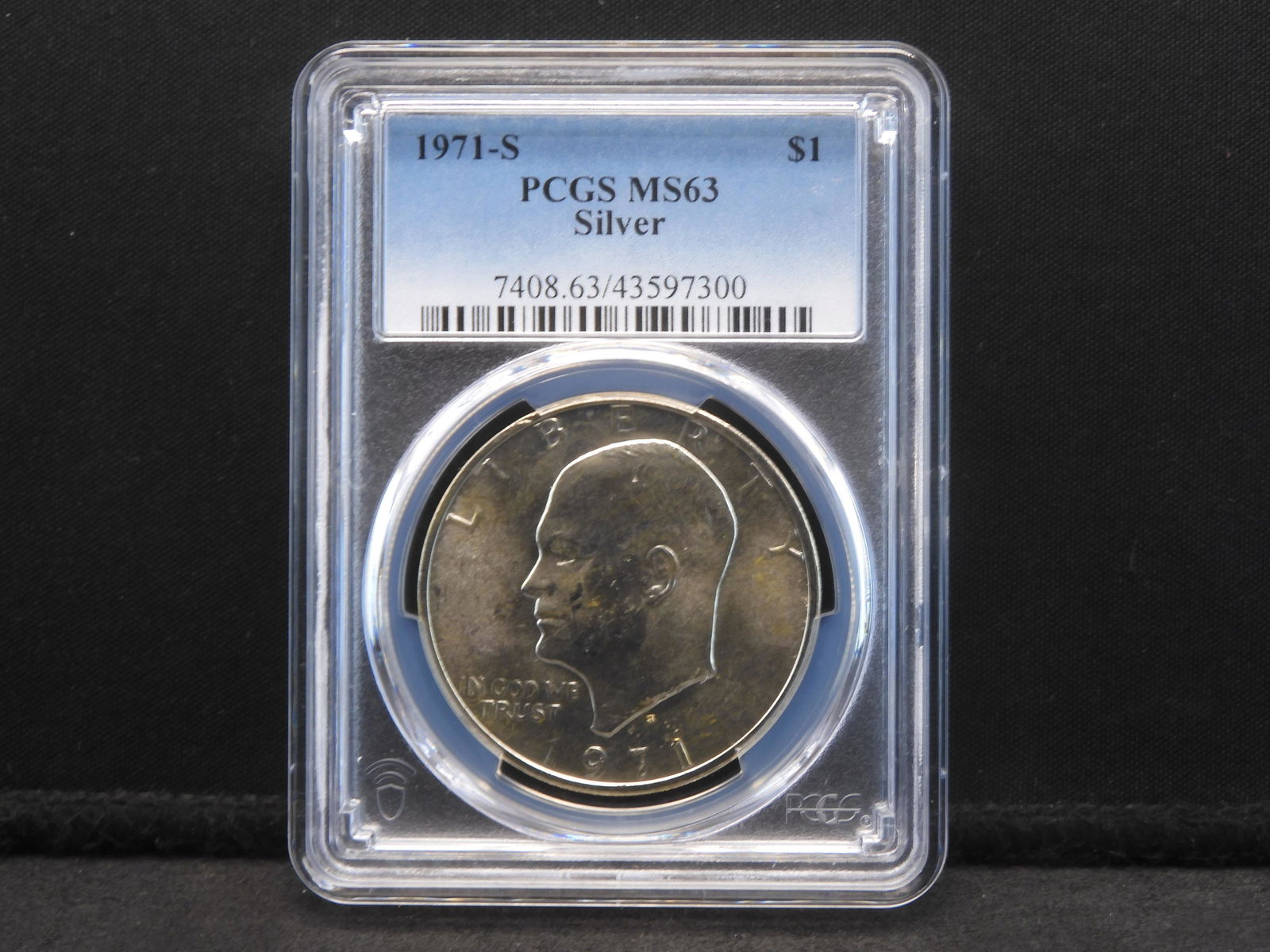 1971-S Eisenhower Silver Dollar - PCGS MS63 (1 of 4)