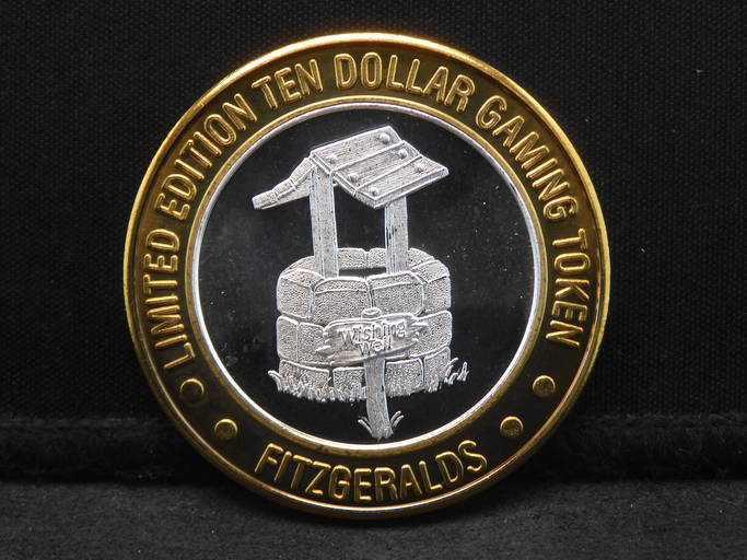 Silver Center Gaming Token Fitzgeralds Reno, Nevada
