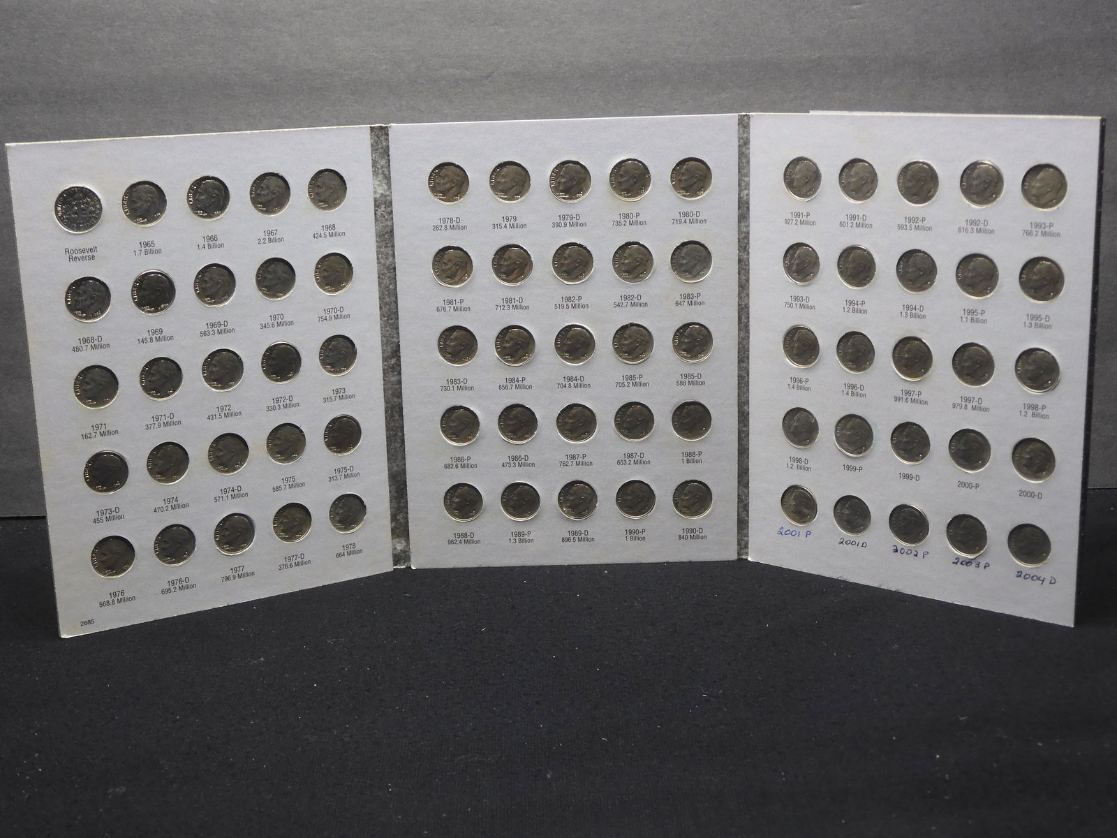 Complete Collection of Roosevelt Dimes - Starting 1965 (1 of 8)