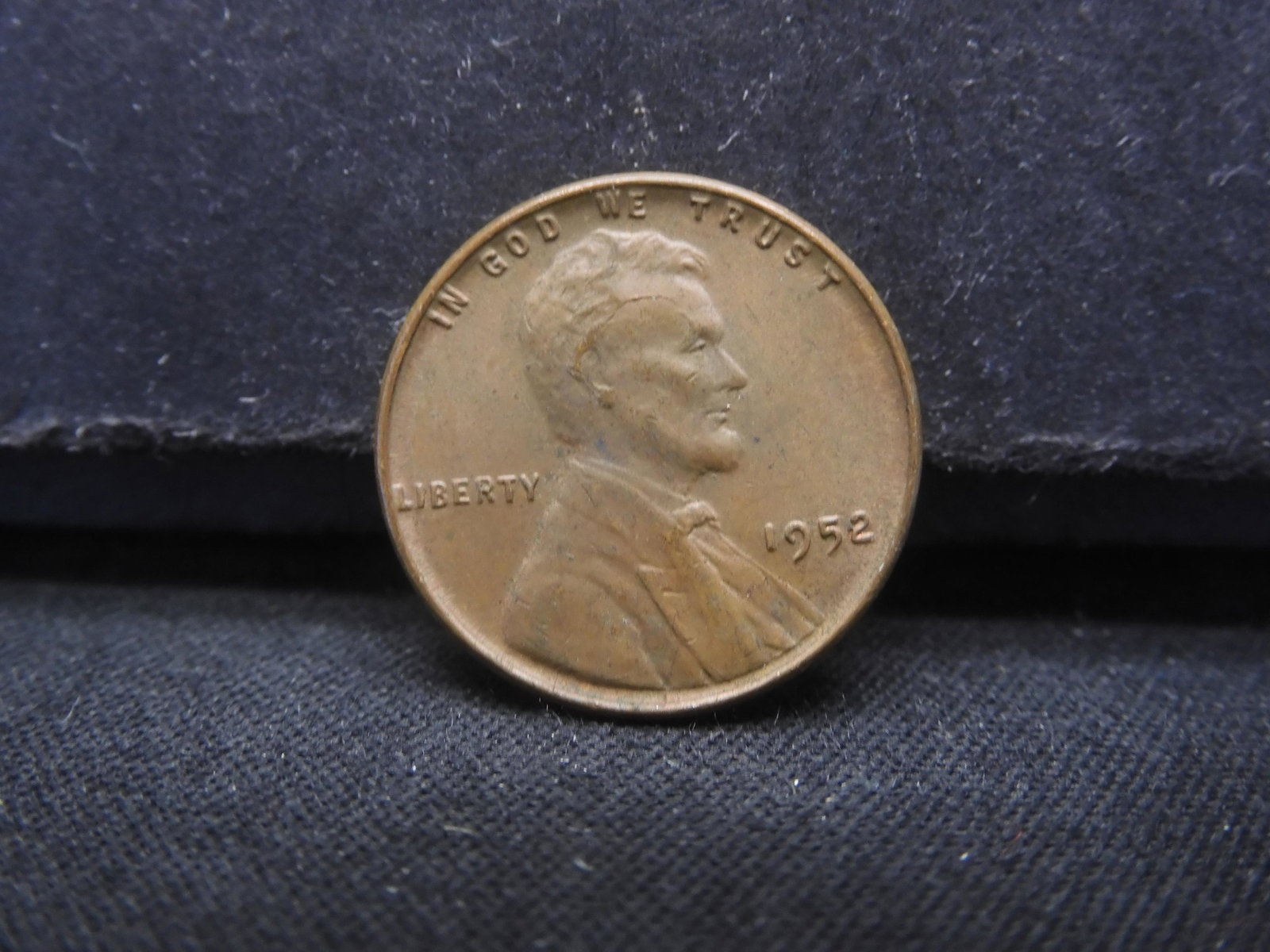 1952 Laminate Error-Hairline, US Penny, 71 years old! (1 of 2)