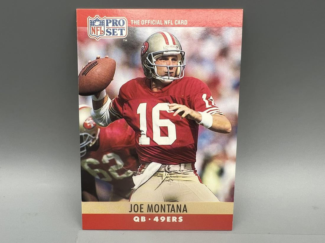 1990 Pro Set Joe Montana W/ Blank Back Error - Tough to find error (1 of 2)