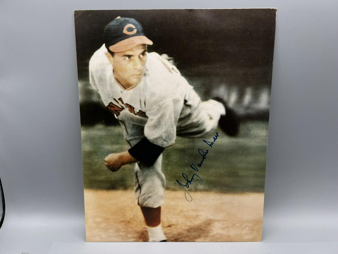 Johnny Vander Meer Cleveland Indians Signed Photo - No COA (1 of 3)