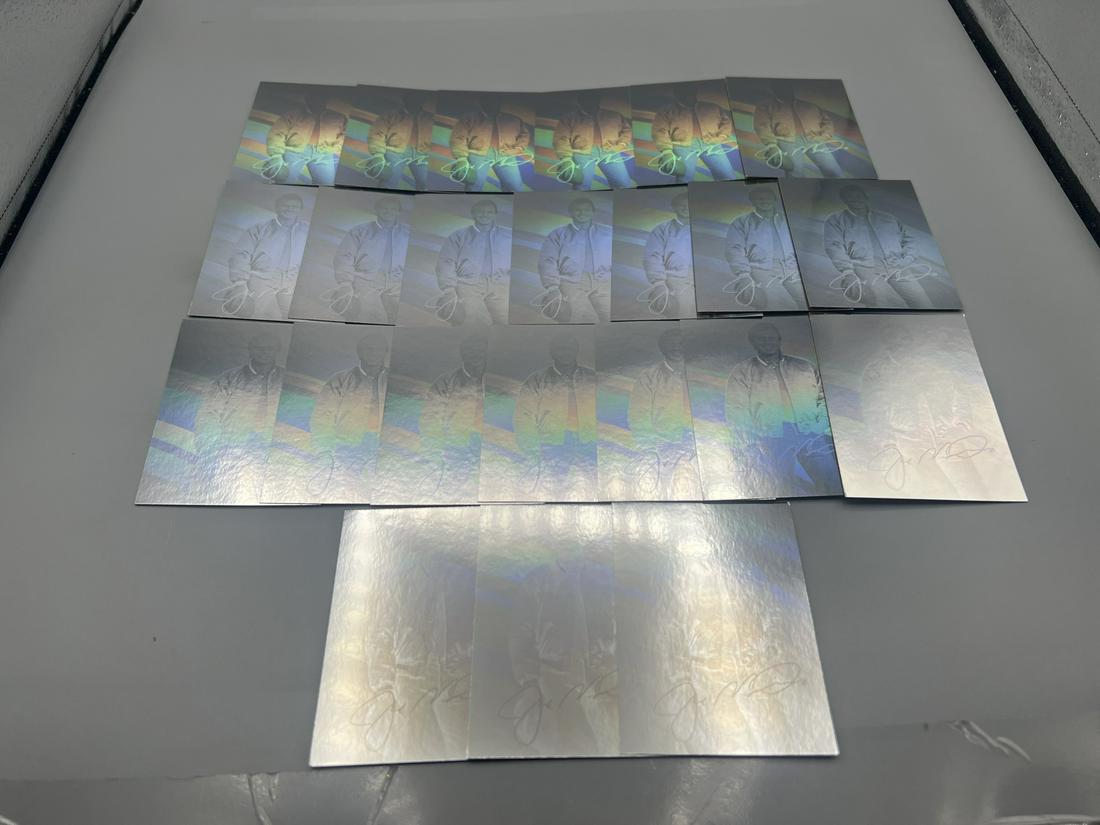 Lot of (23) 1991 Arena Joe Montana Hologram Cards #1 (1 of 3)