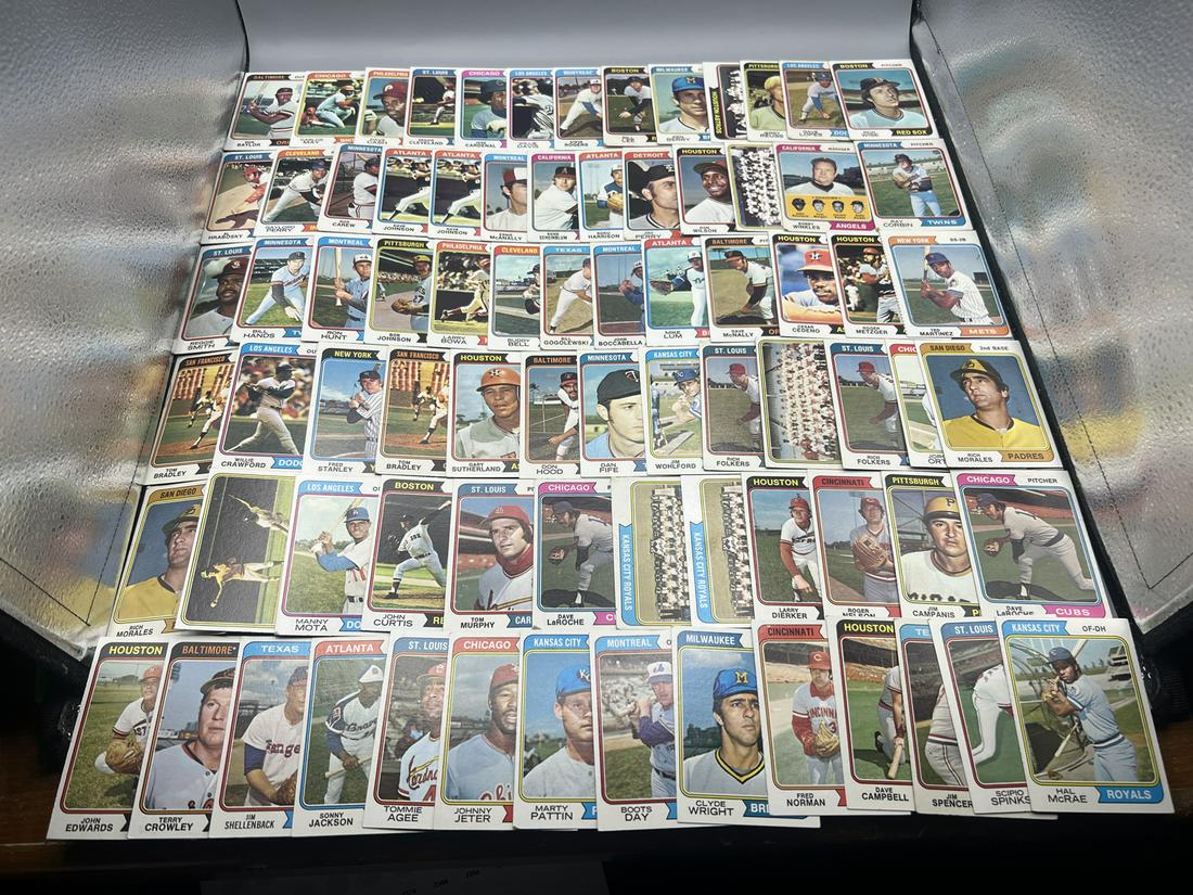 Lot of (75) 1974 Topps Baseball Cards - Varying Conditions (1 of 5)