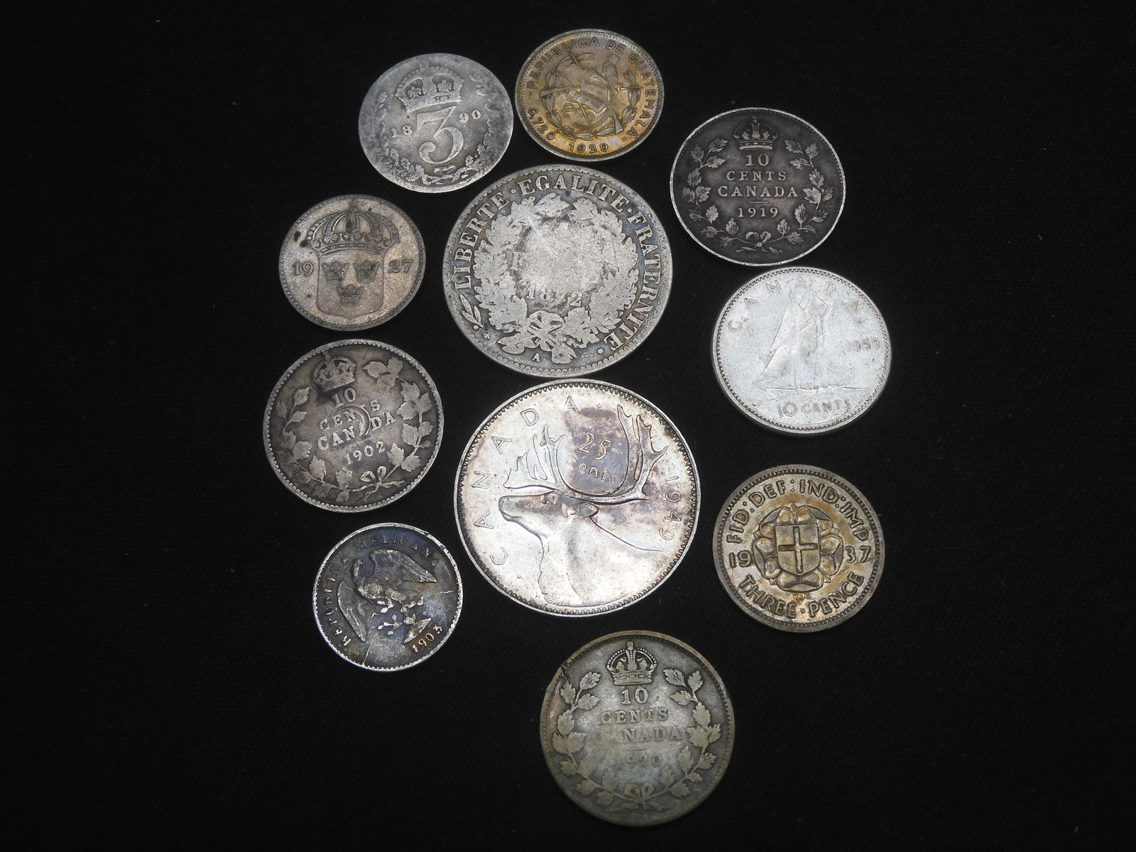 (10) Silver Foreign Coins (1 of 2)