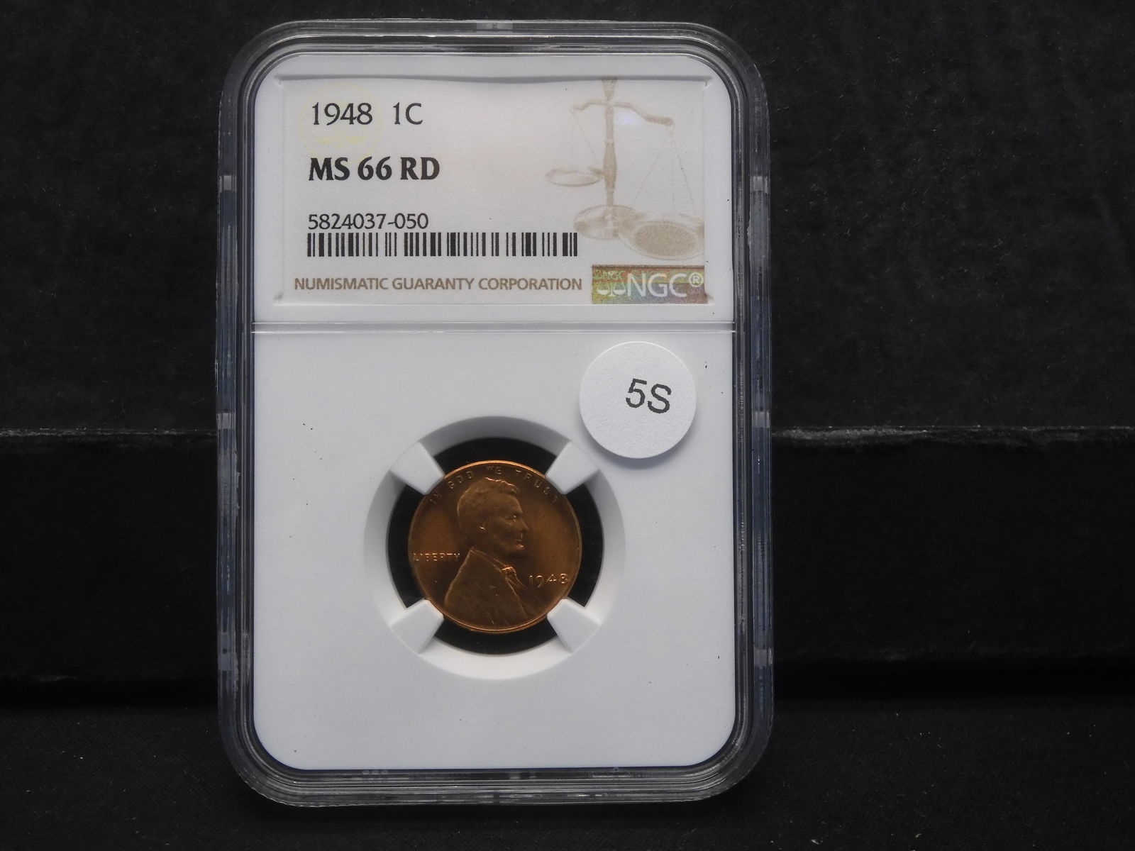 1948 Lincoln Wheat Cent NGC MS66 RD (1 of 4)