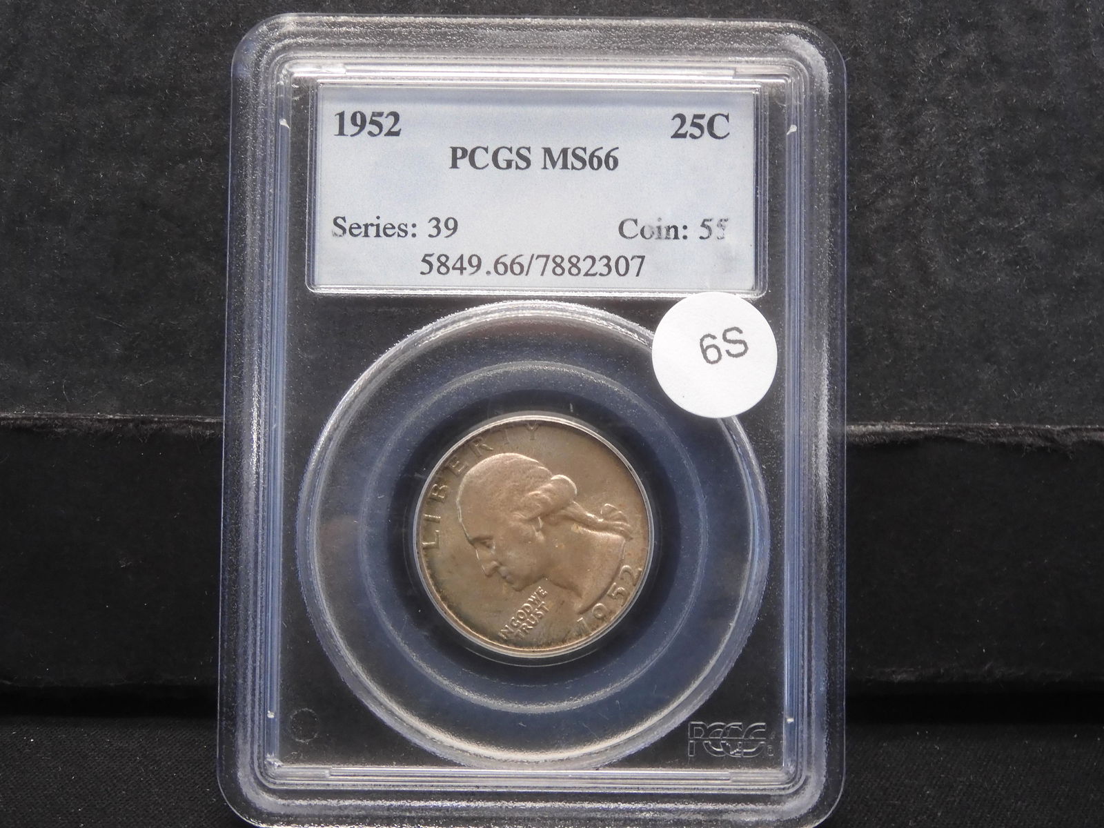 1952 Washington Silver Quarter PCGS MS66 (1 of 4)