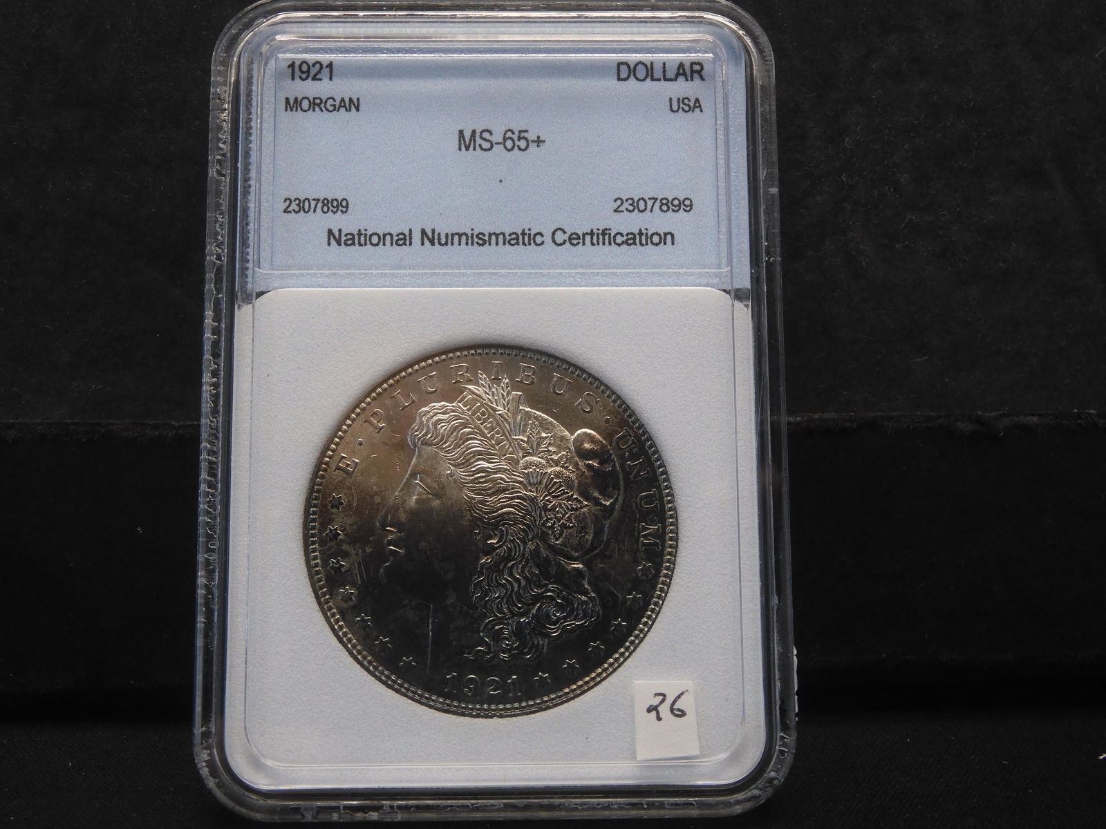 1921 (SILVER) NNC MS65+ - Toned Morgan Dollar - High Quality (1 of 4)