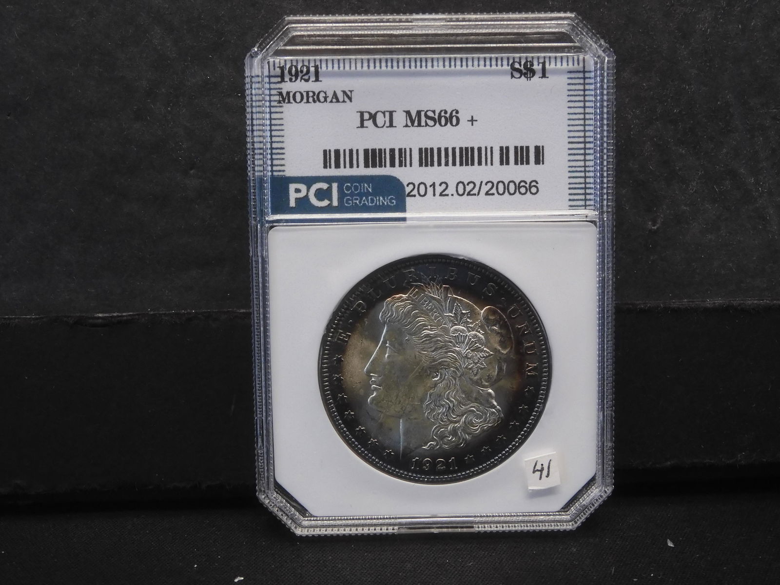 1921 (SILVER) PCI MS 66 - TONED Morgan Dollar - VERY HIGH QUALITY (1 of 4)