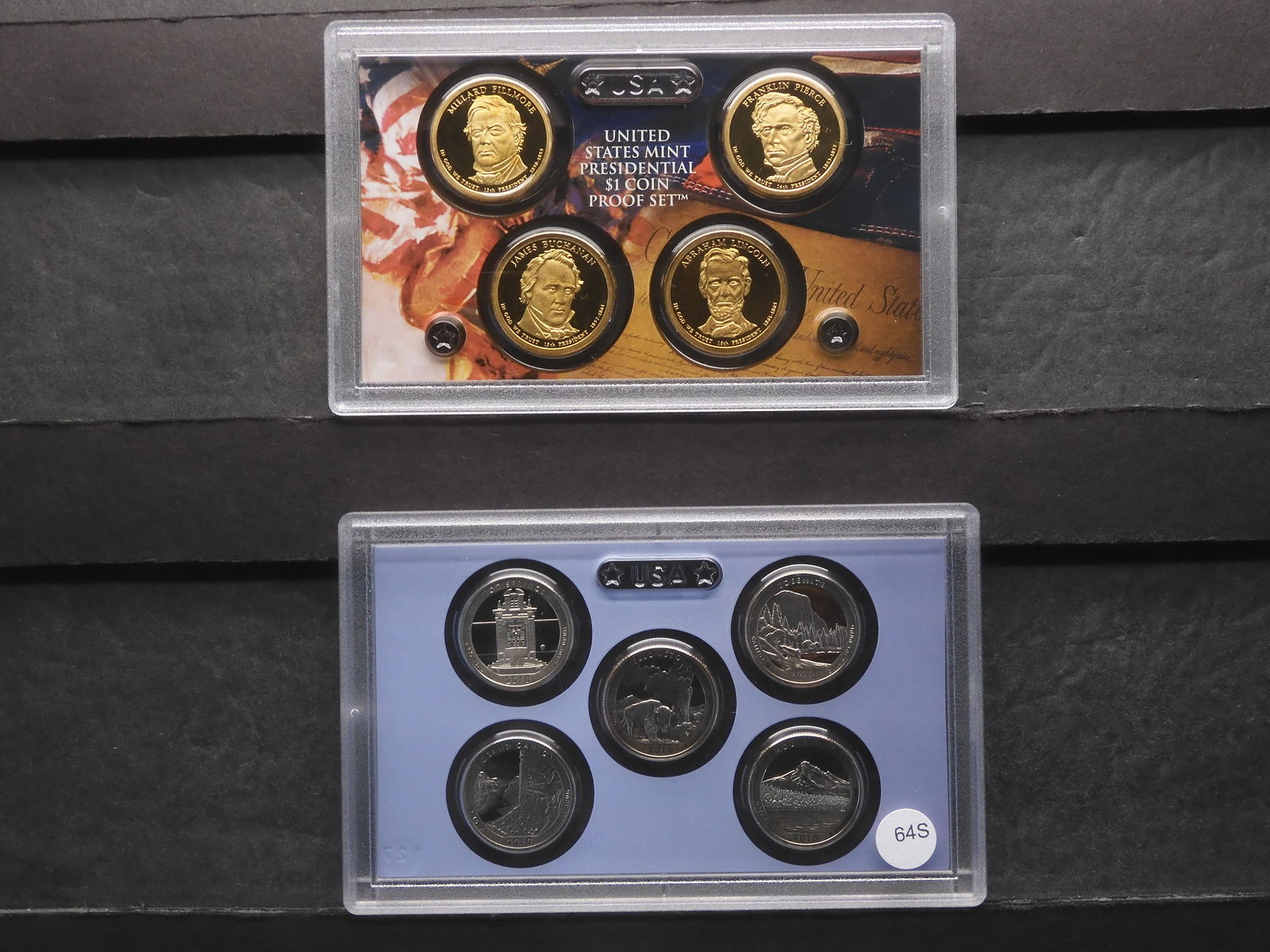 2010-S US Mint Proof Sets - 50 State Quarters & Presidential $1 Coin (1 of 5)
